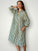 bianca dress -moss stripe linen Apparel