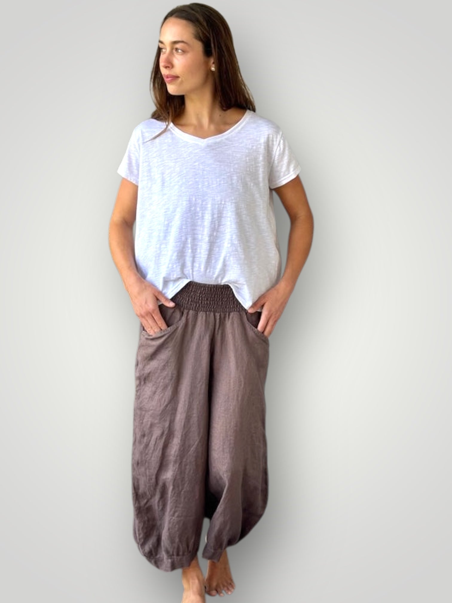 jackie pants - soil linen Apparel