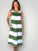 becky dress - big moss stripe linen