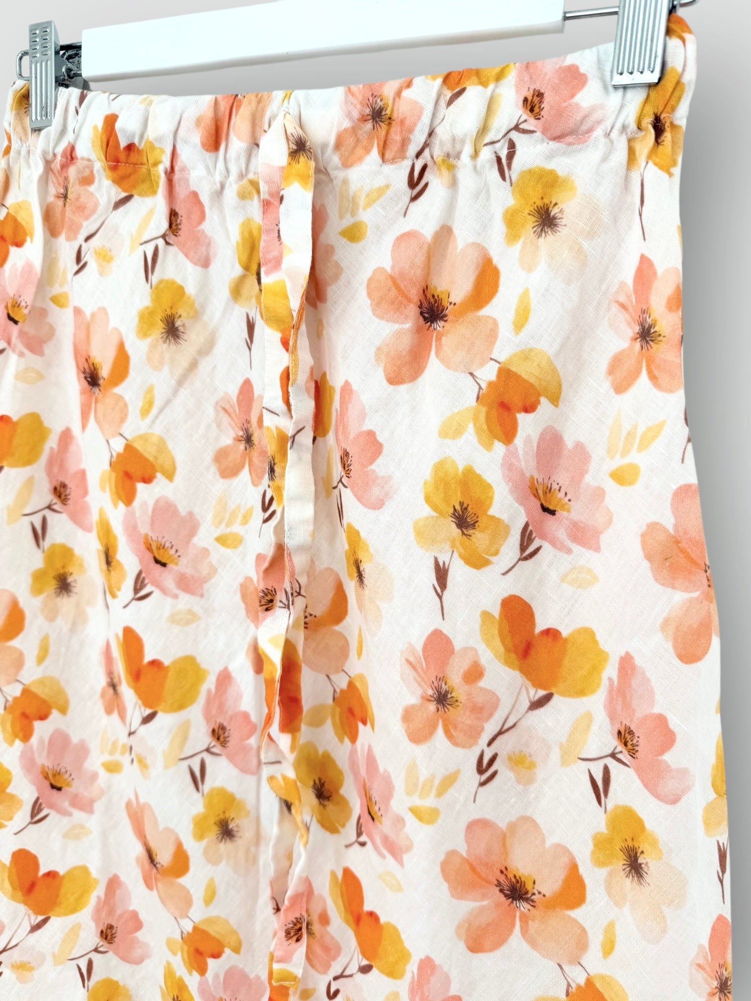 anthea skirt - citrus flower linen Apparel