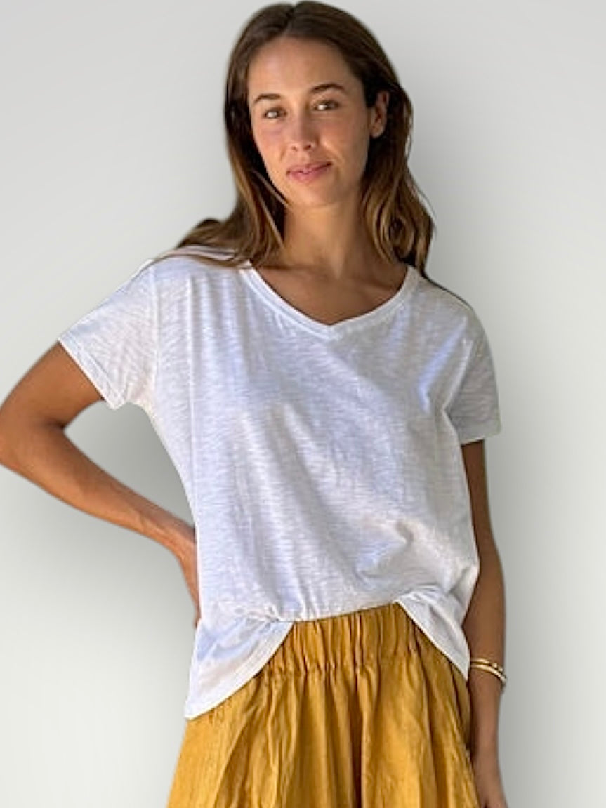 relaxed tee - white cotton Apparel