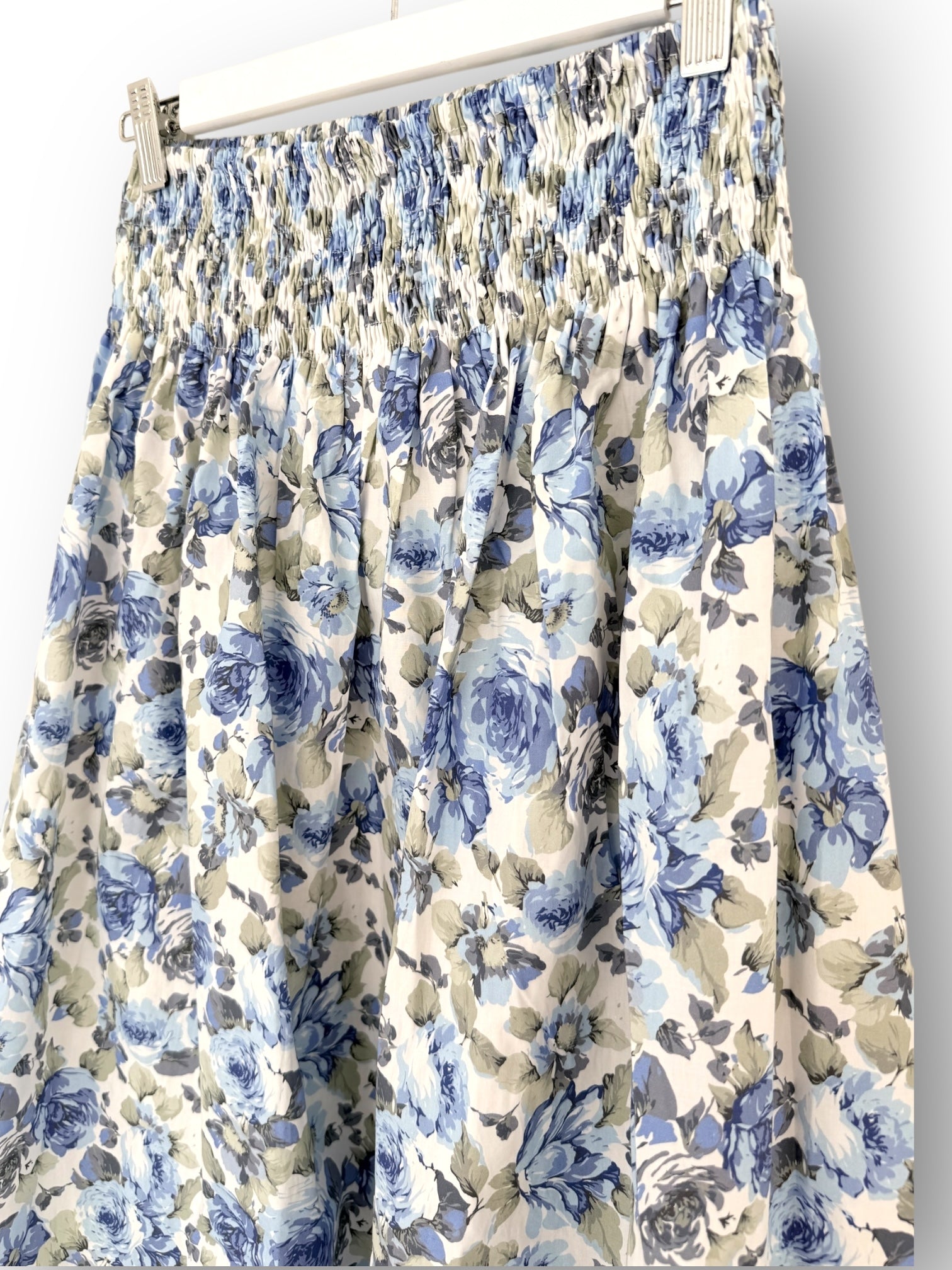 lulu skirt - blue flowers cotton Apparel