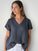 ellie v neck-charcoal linen Apparel