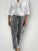 darcy pants - black /white gingham check linen Apparel