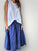 lola skirt - blue dusk linen Apparel