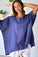 rachael top - blue dusk linen Apparel