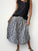 lola skirt-small black stripe linen Apparel