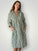 bianca dress -moss stripe linen Apparel
