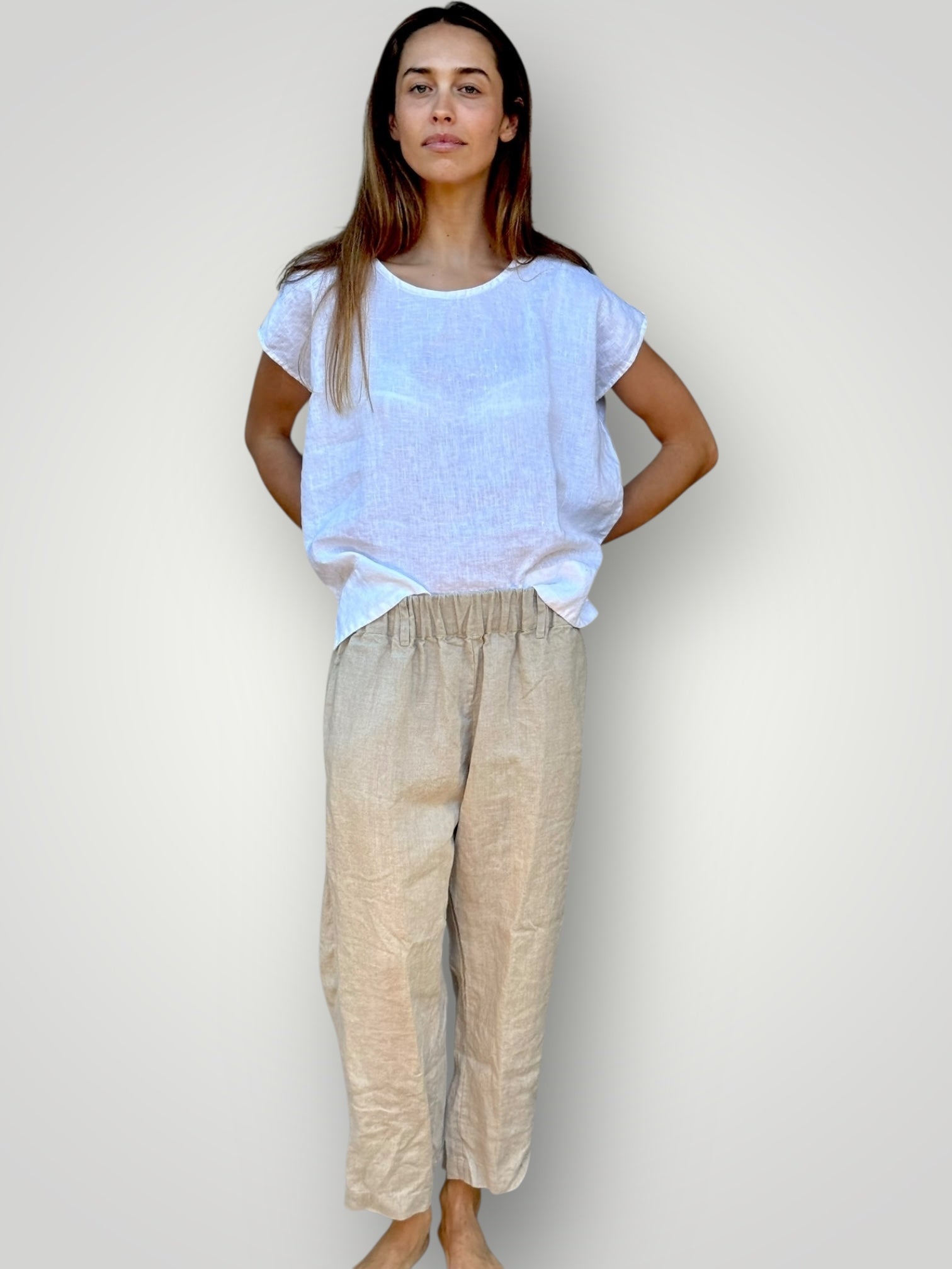 peta pants - natural linen Apparel
