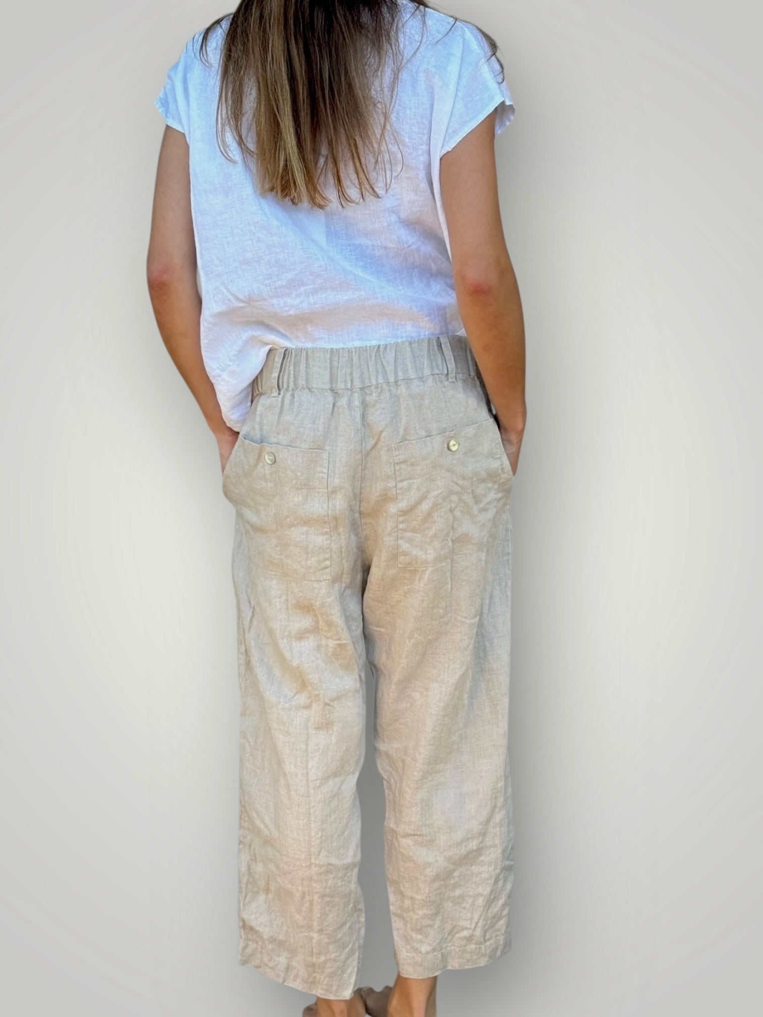 peta pants - natural linen Apparel