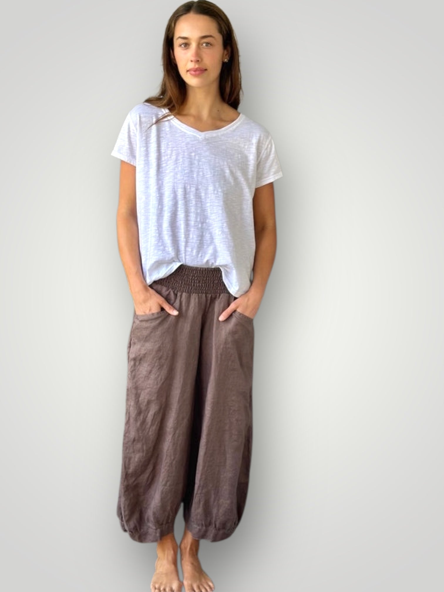 jackie pants - soil linen Apparel