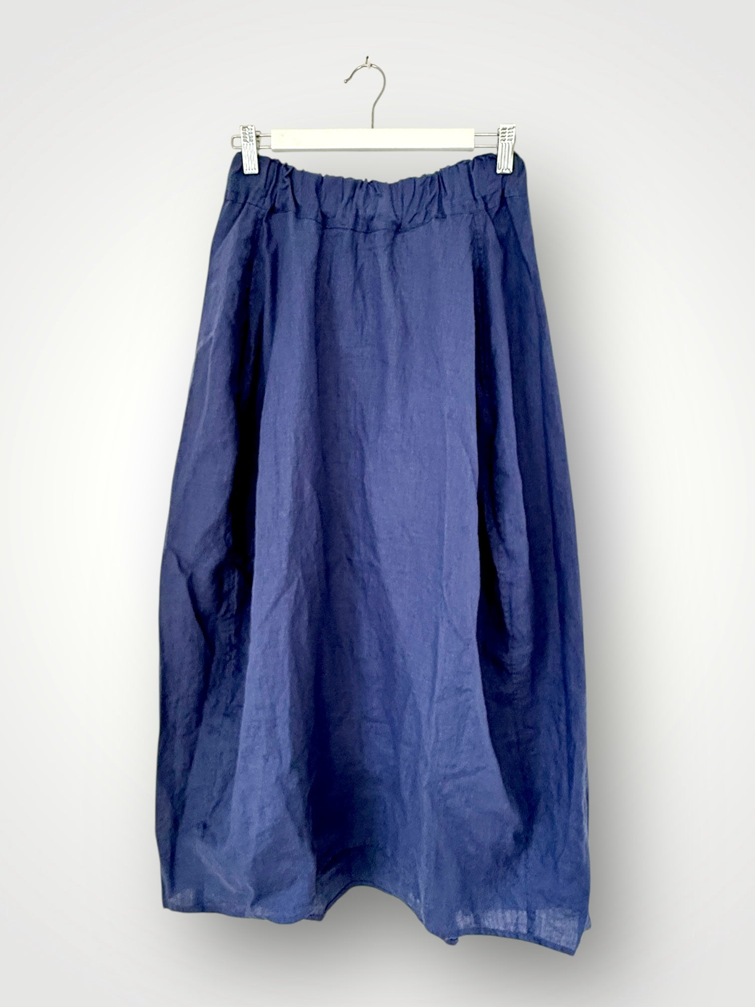 lana skirt-blue dusk linen Apparel