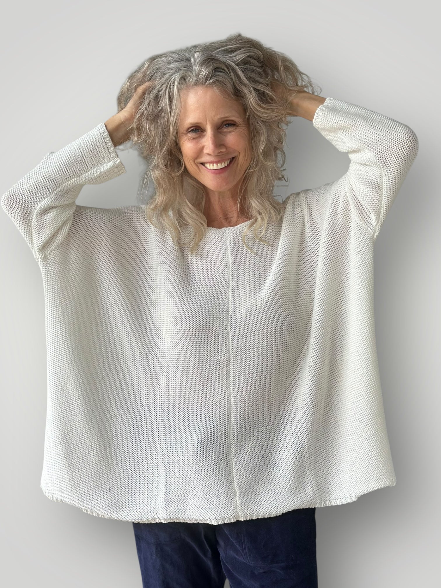 stella jersey - warm white cotton knit Apparel