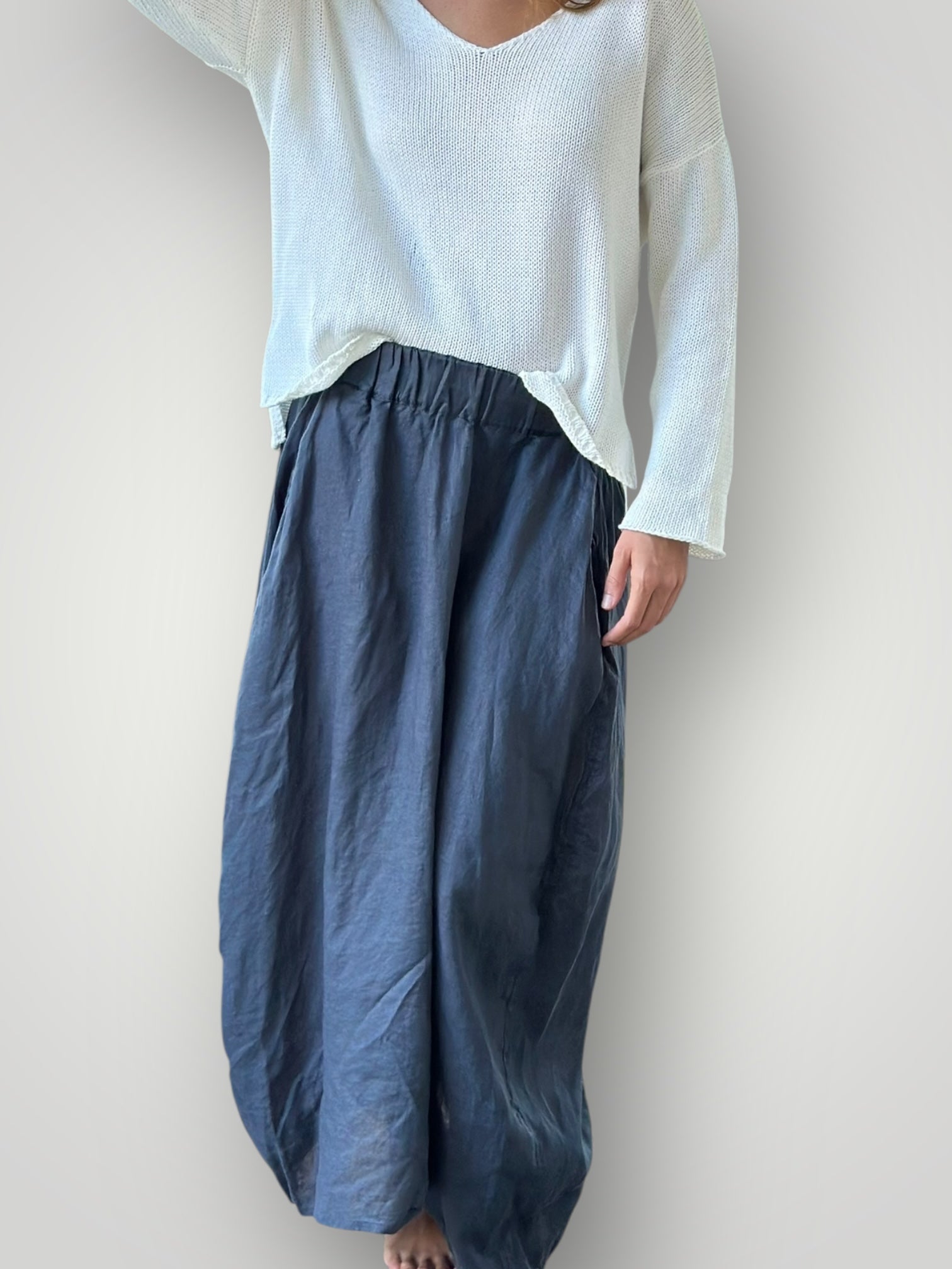 lana skirt - charcoal linen Apparel