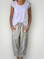 frankie pants - natural linen Apparel
