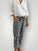 darcy pants - black /white gingham check linen Apparel