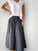 lulu skirt - charcoal linen Apparel