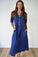 bridget dress - blue dusk linen Apparel