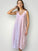 amber dress - peony pink linen Apparel