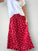 lulu skirt- red spot linen Apparel