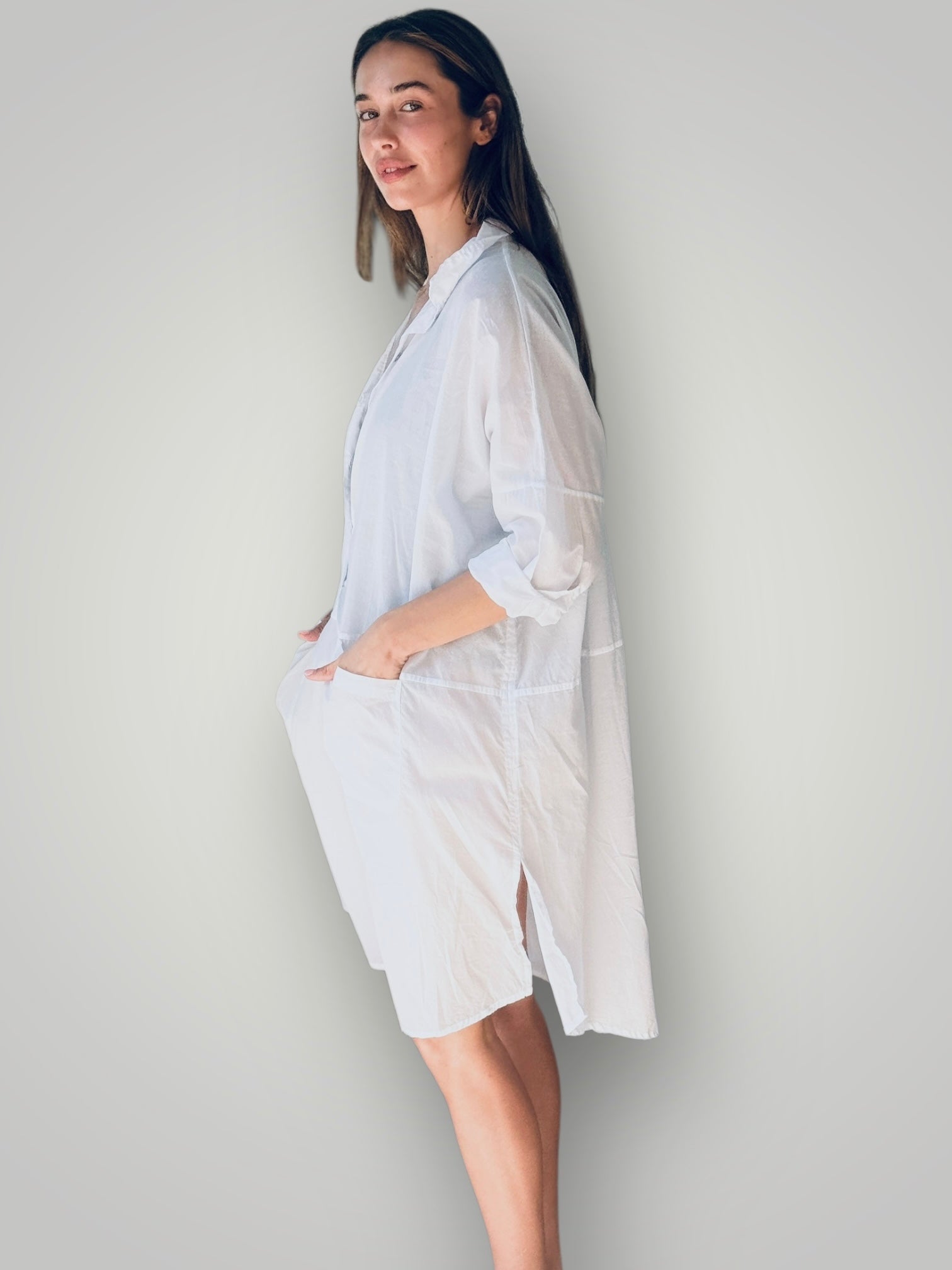 beach dress - white cotton General
