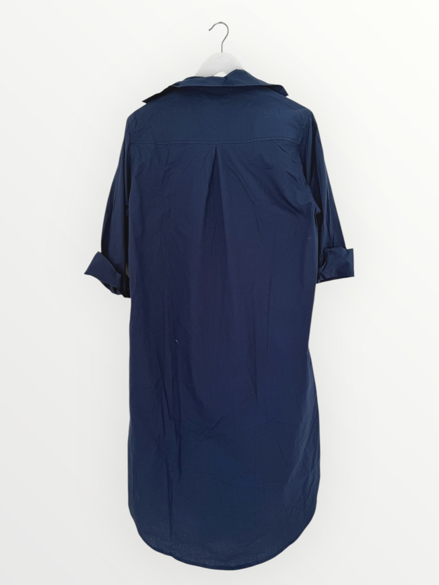 elena shirtdress - navy cotton Apparel