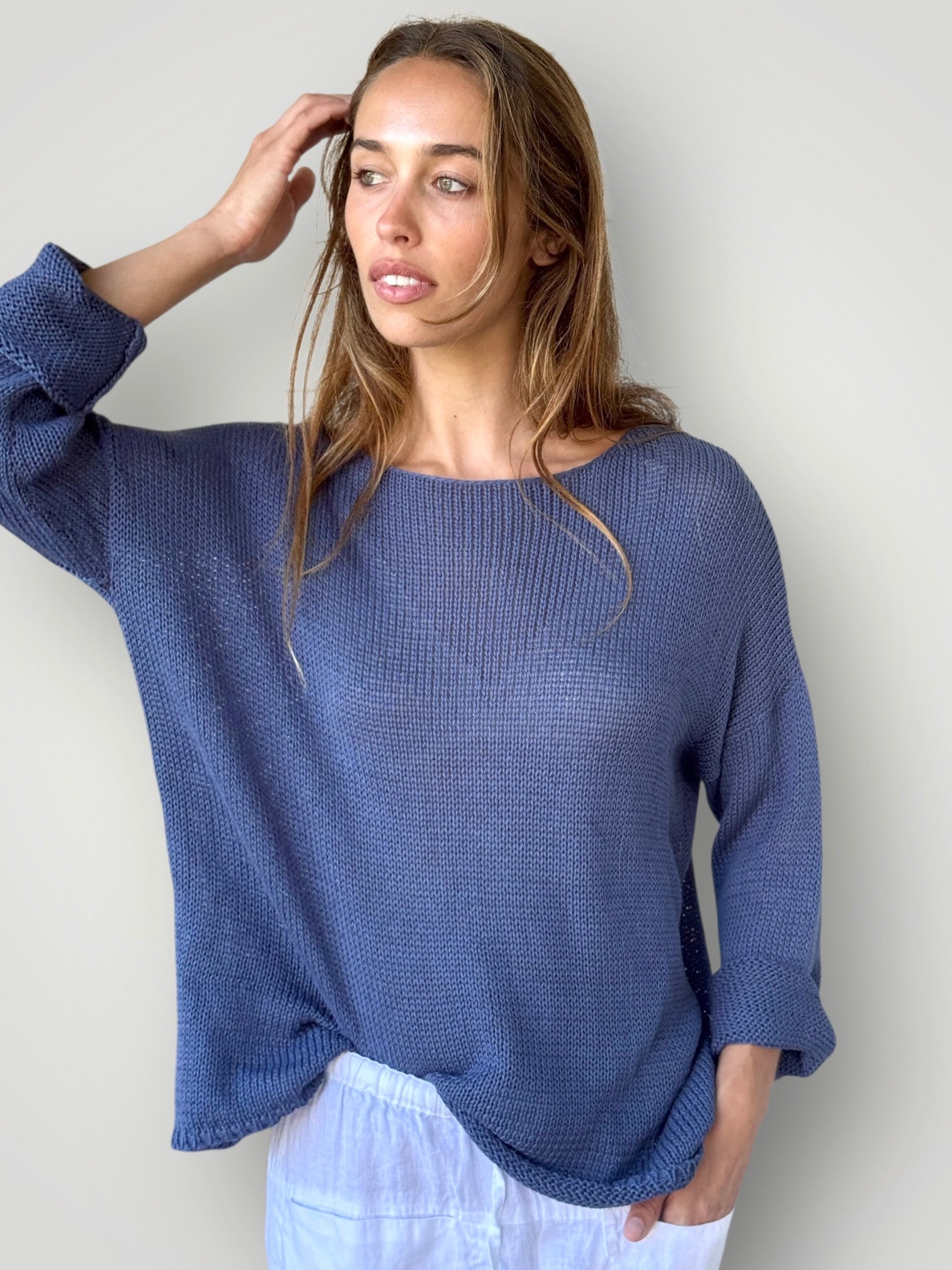 ashton knit - denim cotton General