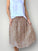 lola skirt - caramel daisy linen Apparel
