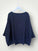 avril top - navy linen Apparel