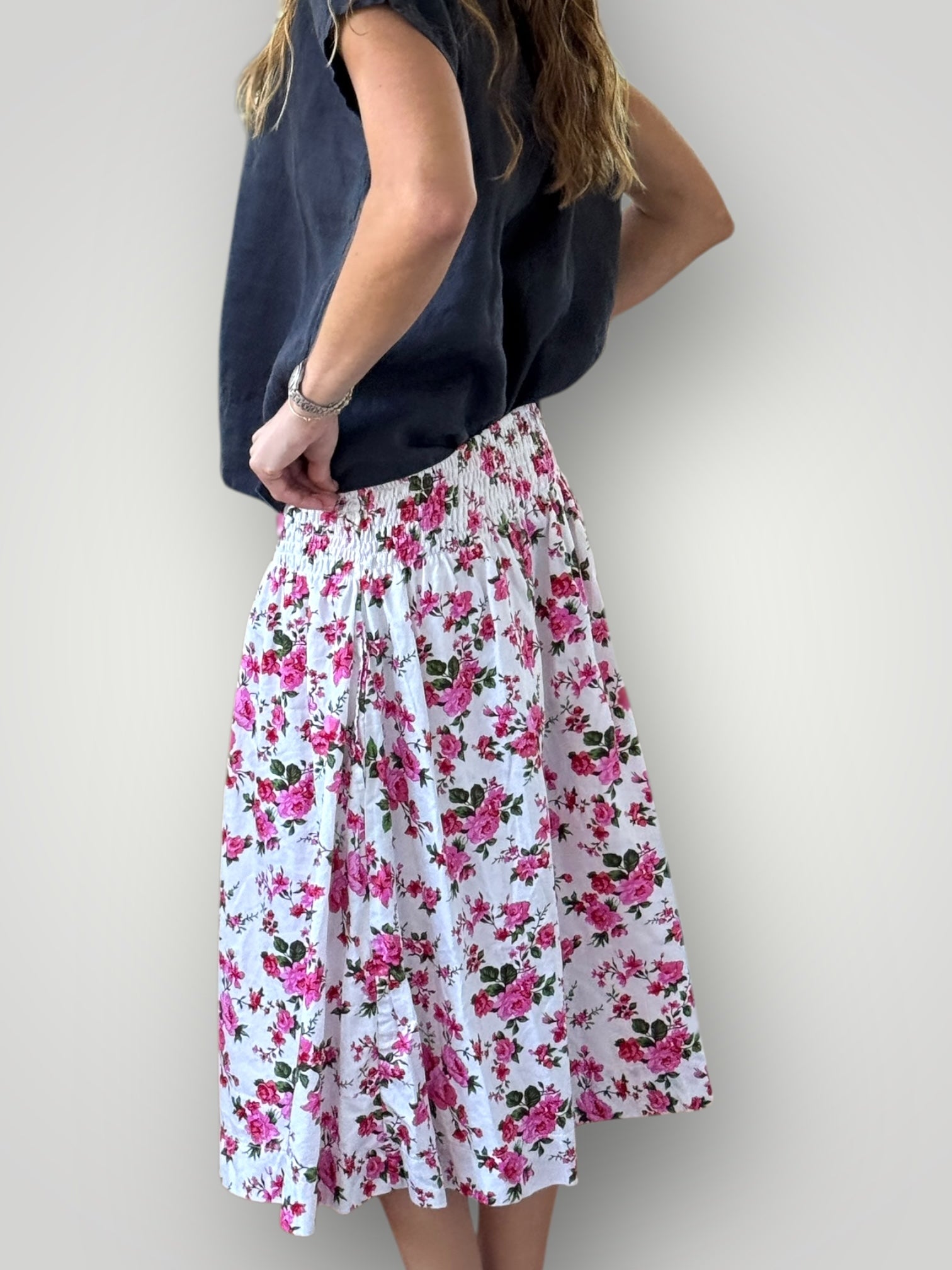 lola skirt - white bouquet Apparel
