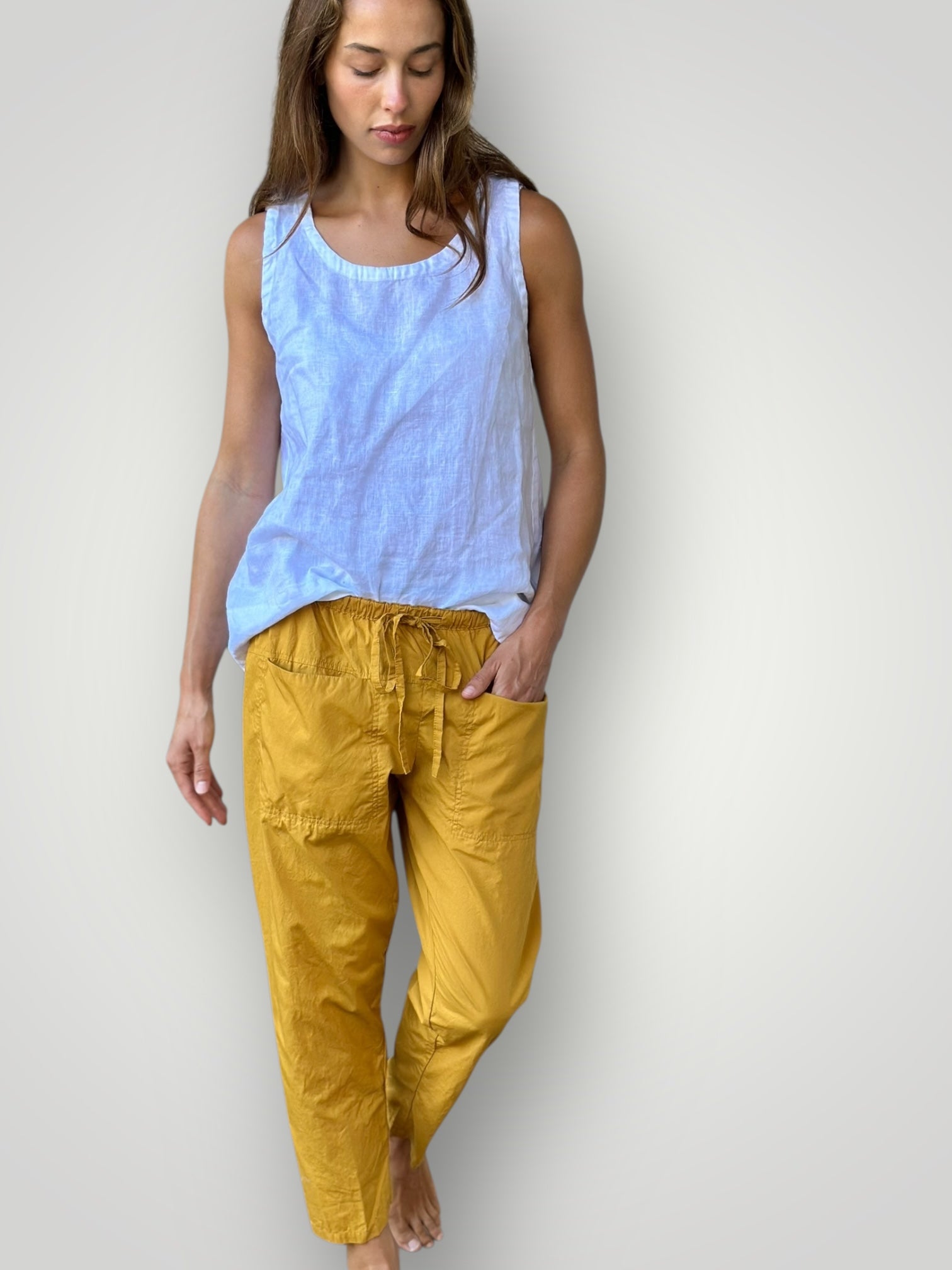 jessie pants - turmeric cotton Apparel