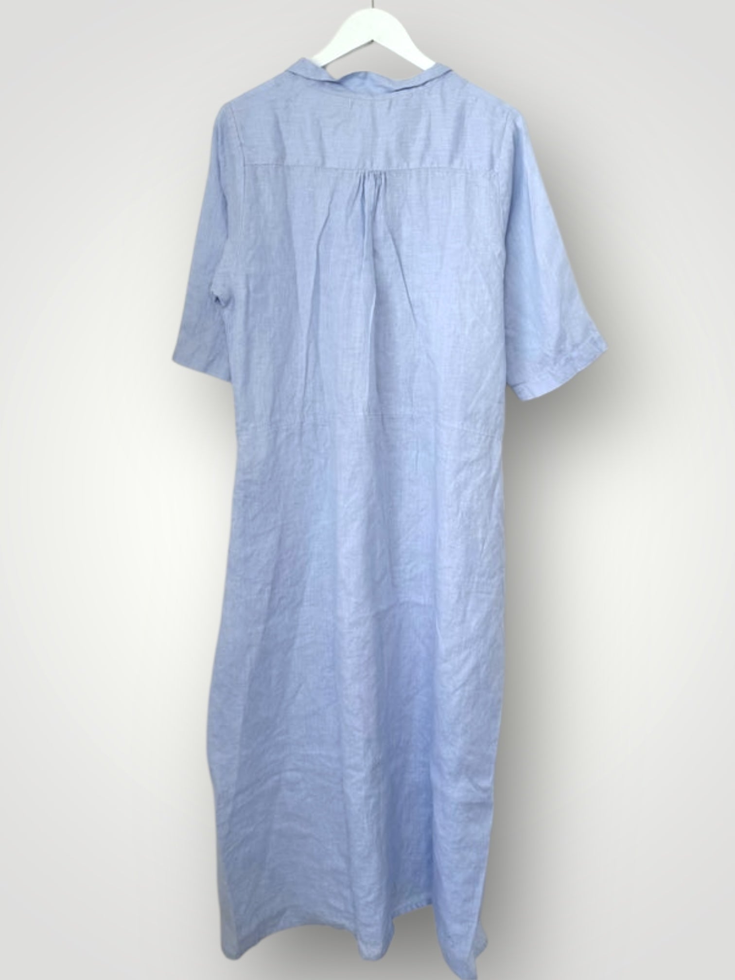 bridget dress - soft blue linen Apparel