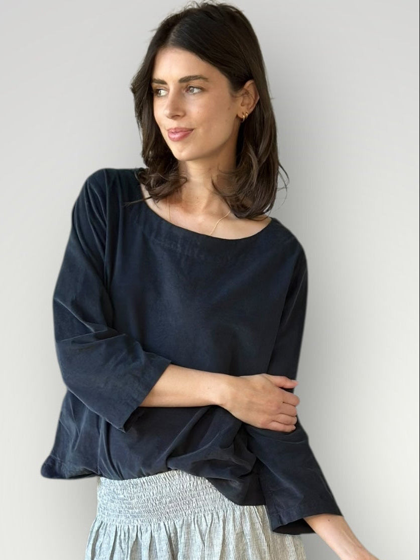 anya top - charcoal cord Apparel