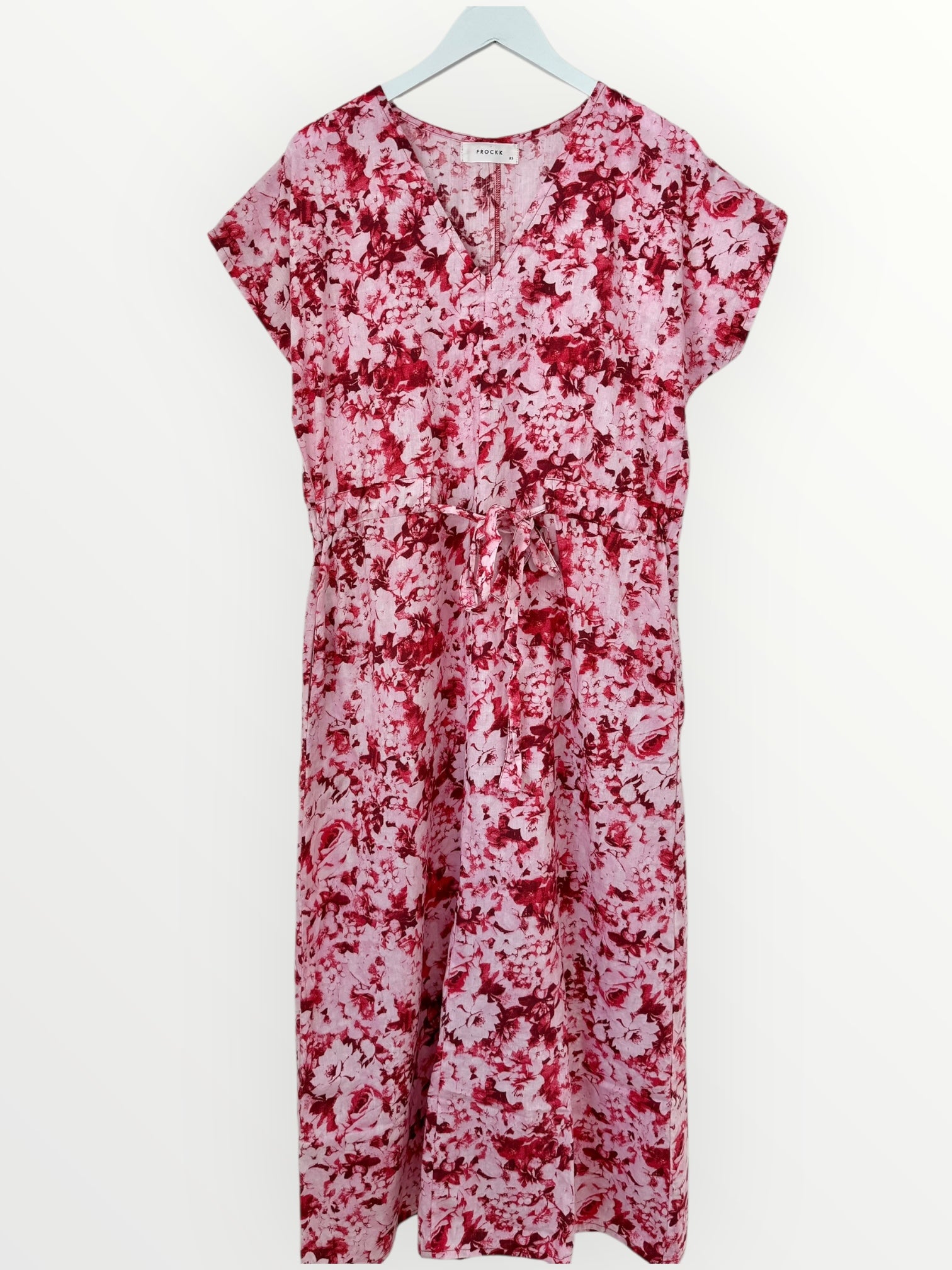 harper dress - crimson bouquet cotton Apparel