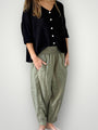 frankie pant - sage linen Apparel
