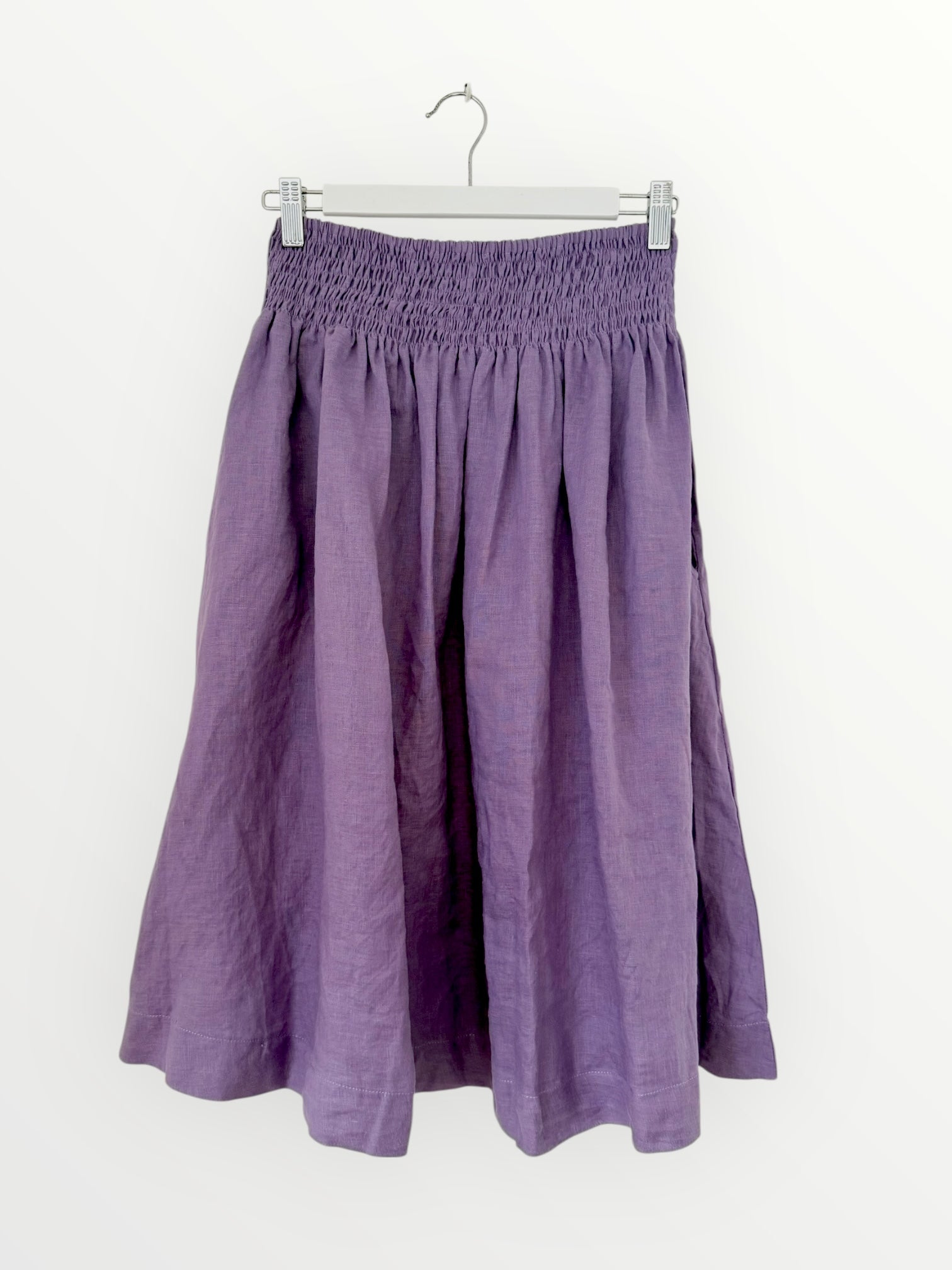 lola skirt - orchid linen Apparel