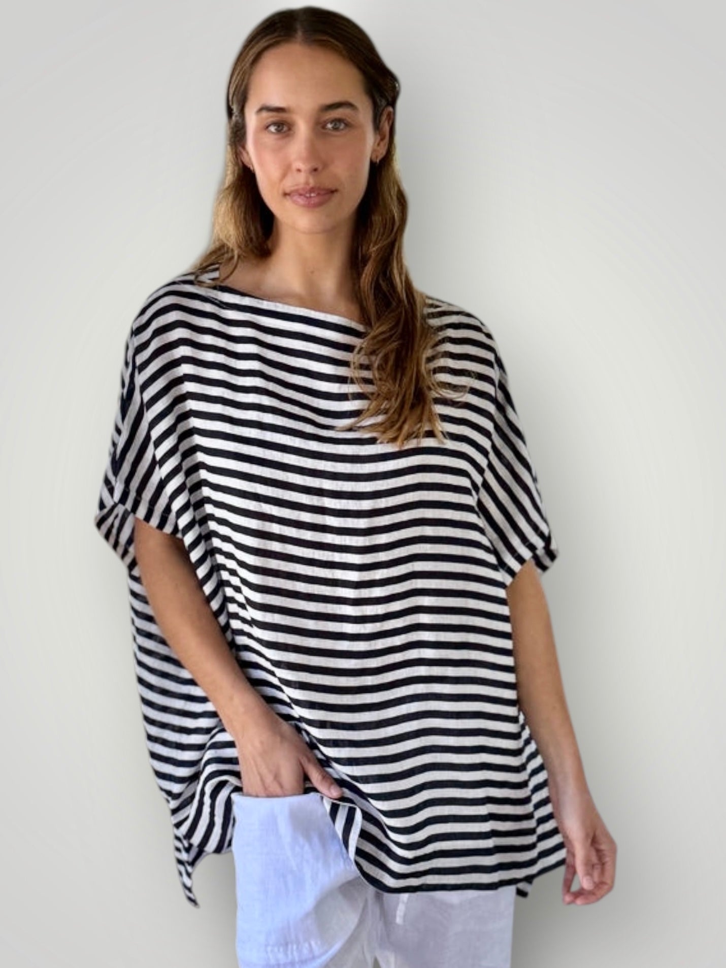sammy top - navy stripe Apparel