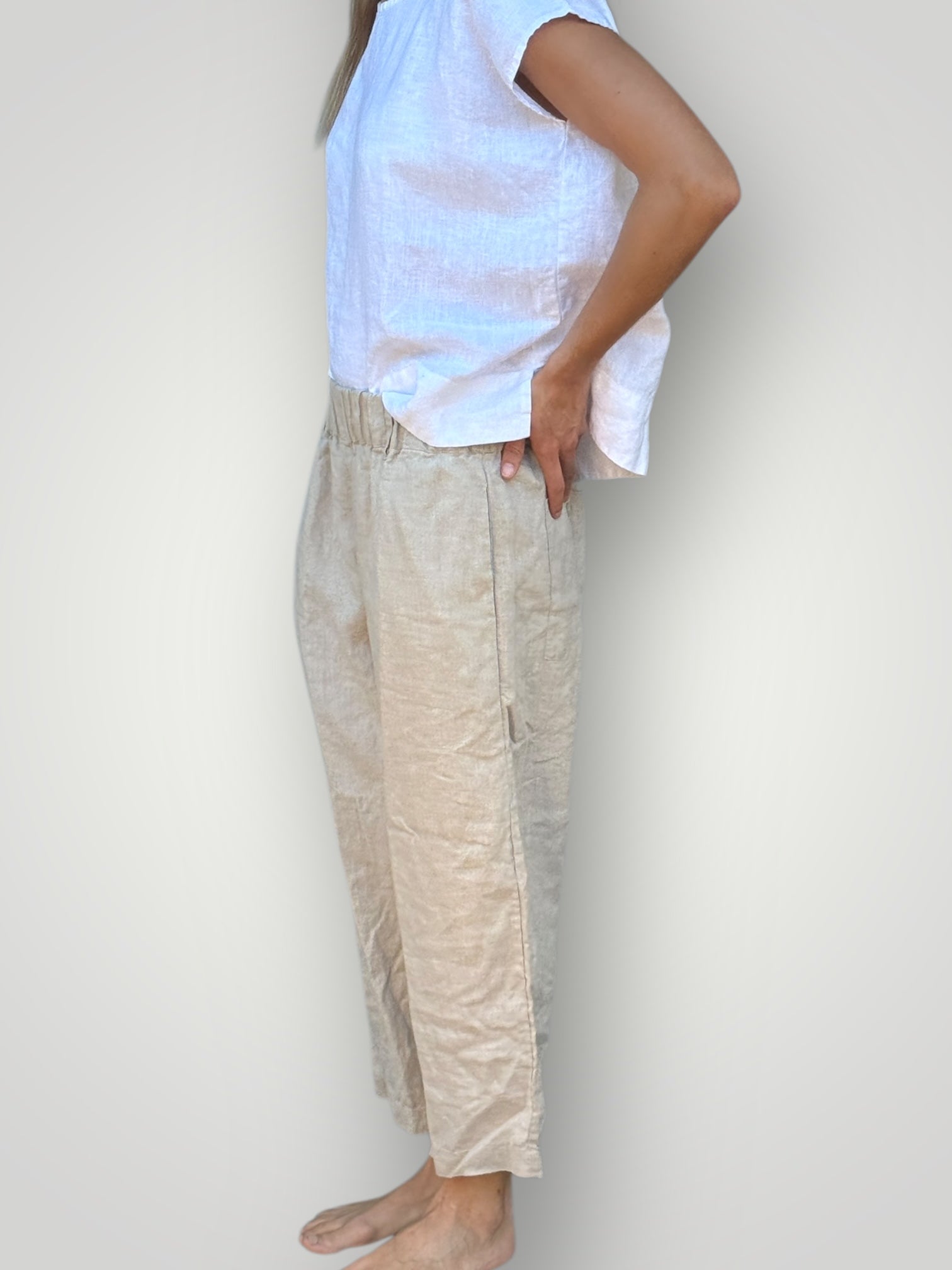 peta pants - natural linen Apparel
