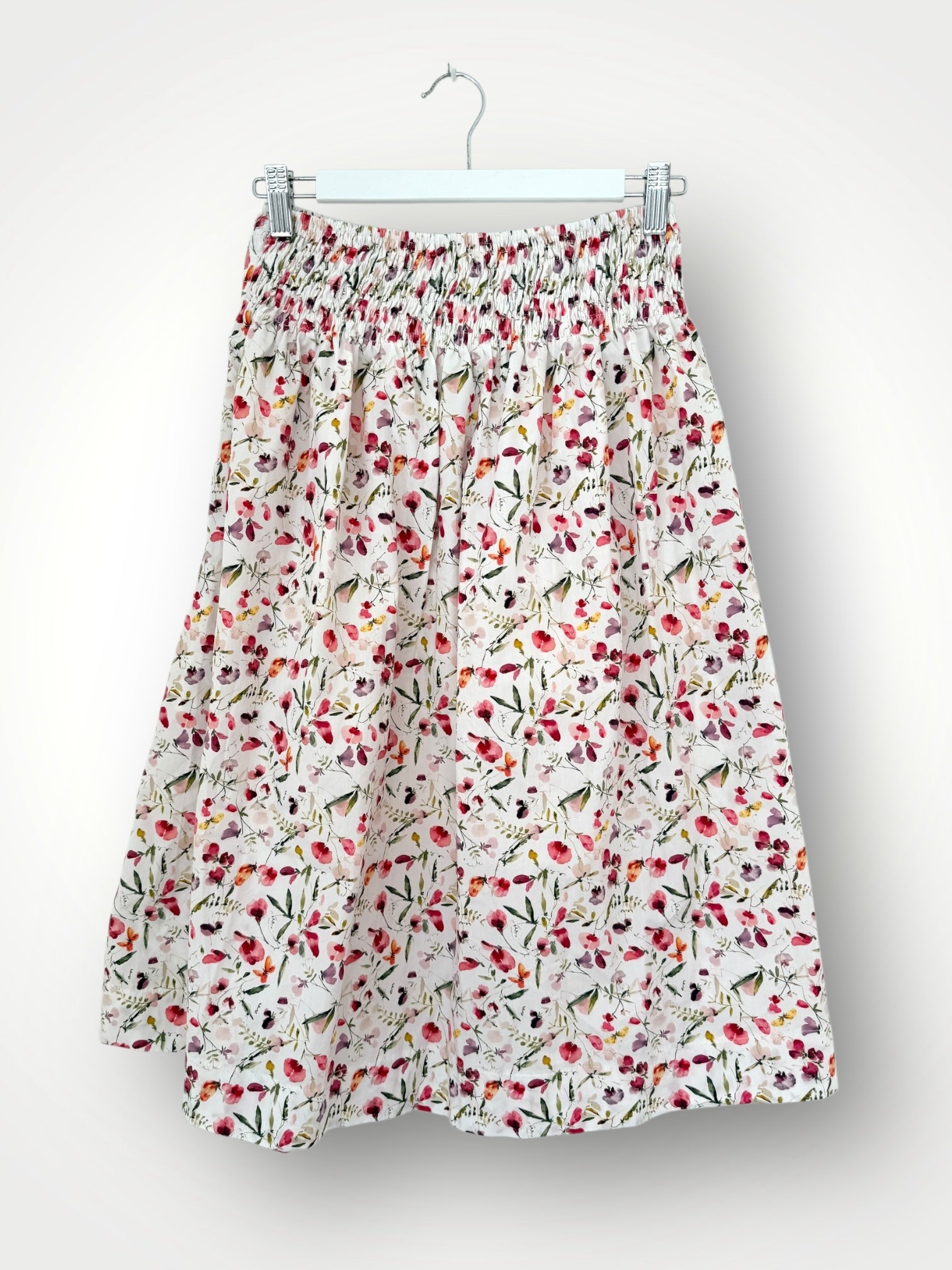 lola skirt - watercolour floral cotton