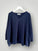 relaxed boyfriend knit- dark denim cashmere Apparel