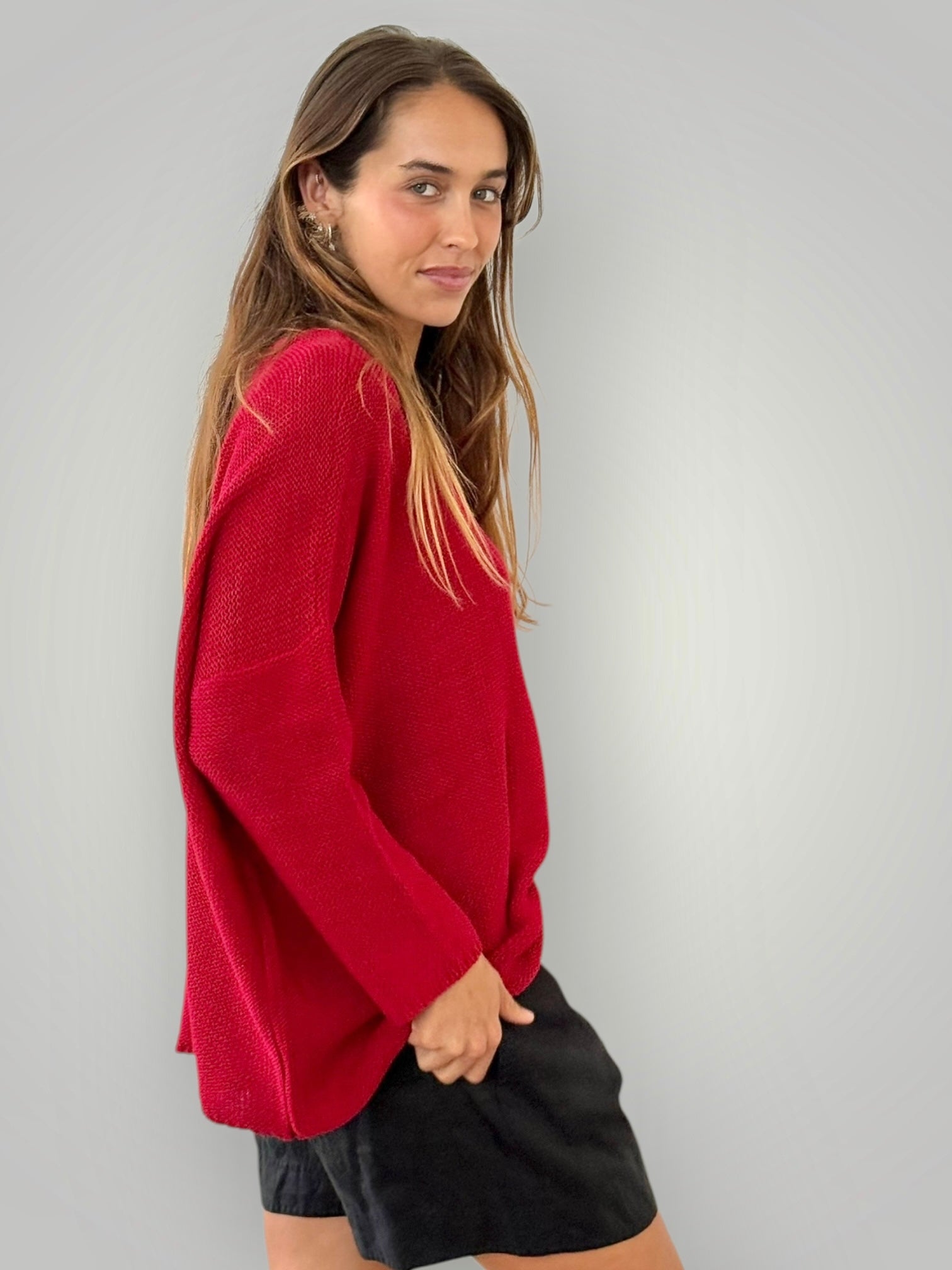 stella jersey - red cotton knit Apparel