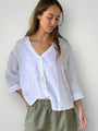 raine shirt - white linen Apparel