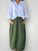 lana skirt - moss linen Apparel