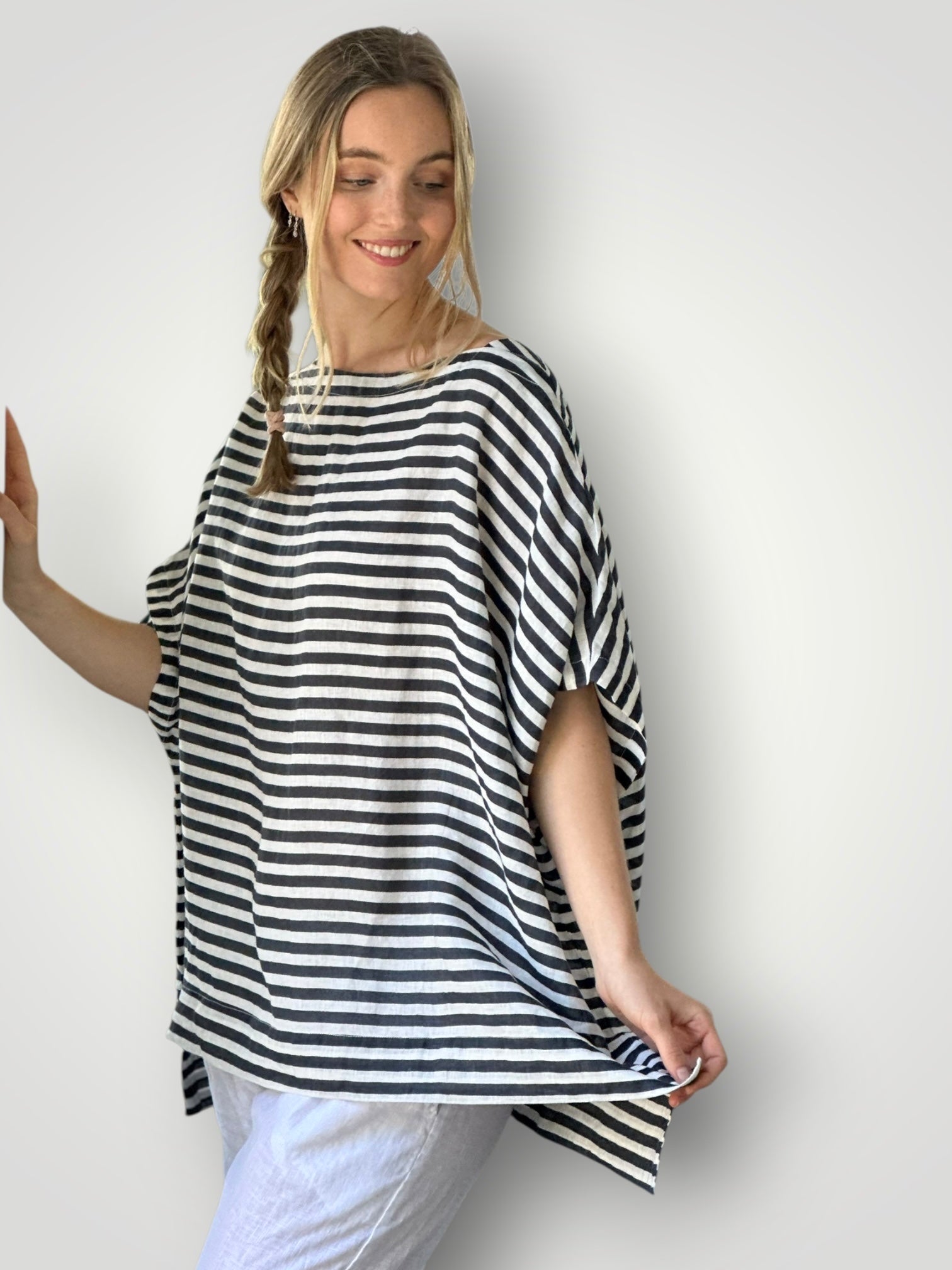 sammy top - navy stripe Apparel