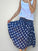 lola skirt - blue dusk spot linen Apparel