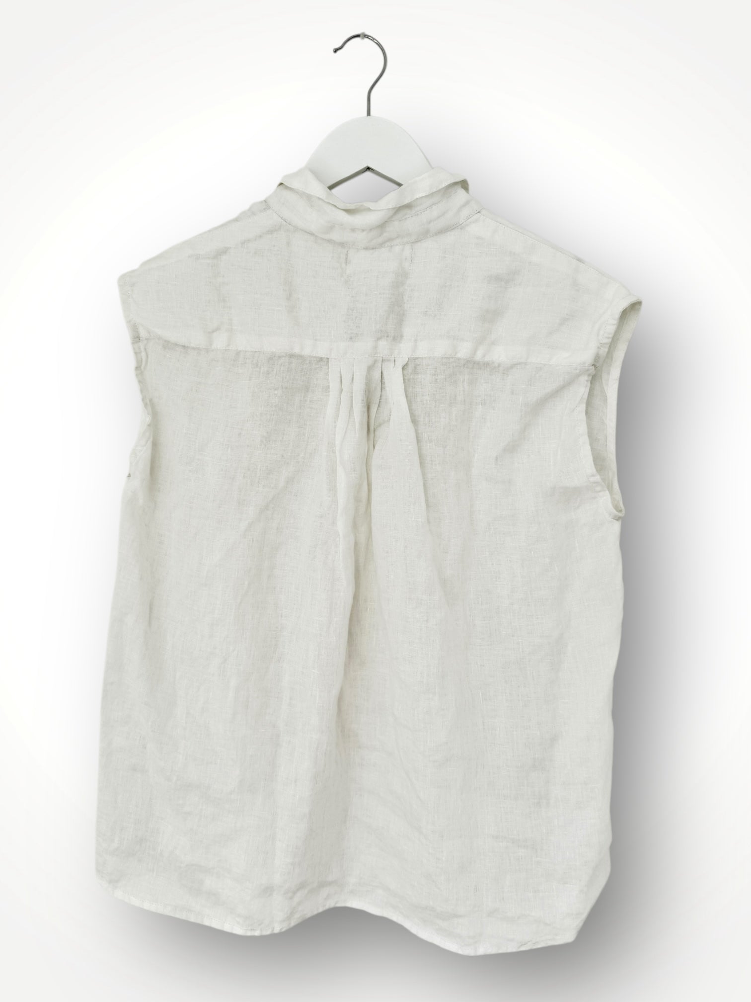 lexi top- white linen Apparel