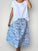 lola skirt - blue floral cotton Apparel