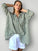 aiden boyfriend shirt -moss stripe linen Apparel