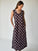 imogen dress-chocolate spot linen