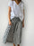 lola skirt- charcoal stripe linen Apparel